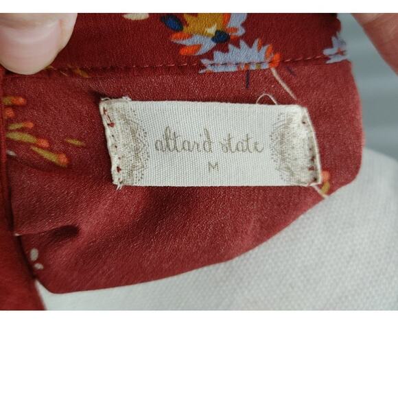 Altar'd State Tunic Mini Dress Keyhole Medium Floral - Picture 4 of 6